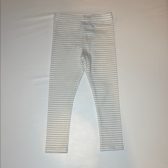 Tahari Girls 2 Piece Set Mint Green Scallop Hem Top and Striped Legging Size 2T - Picture 2 of 11